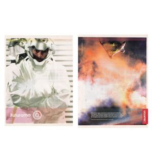 2005 Futurama Collection Burton Snowboard Snowboarding astronaut Print Ad Hazmat